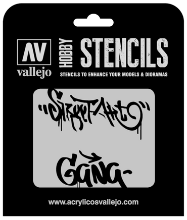 Vallejo ST-LET004 1/35 Street Art Num. 2 Stencil
