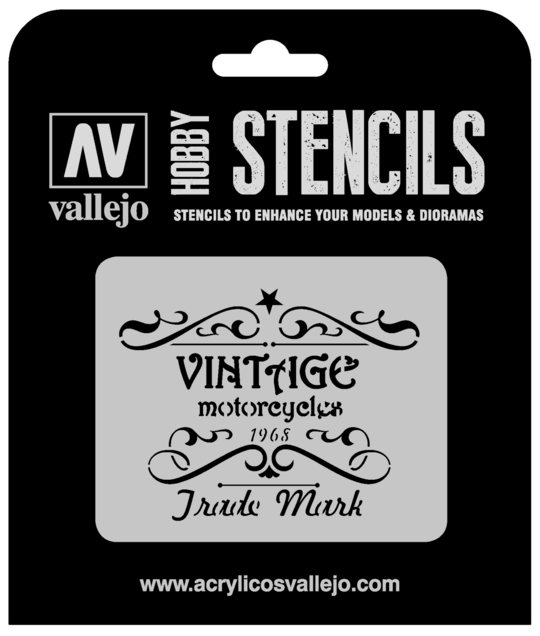 Vallejo - Stencils - 1/35 Vintage Motorcycles Sign