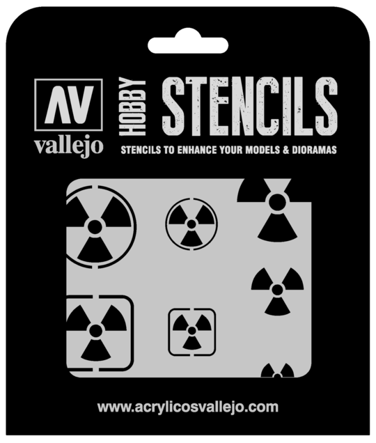 Vallejo - Stencils - 1/35 Radioactivity Signs