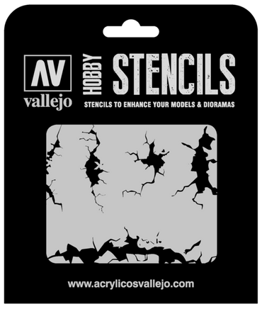 Vallejo ST-TX001 1/35 Cracked Wall Stencil