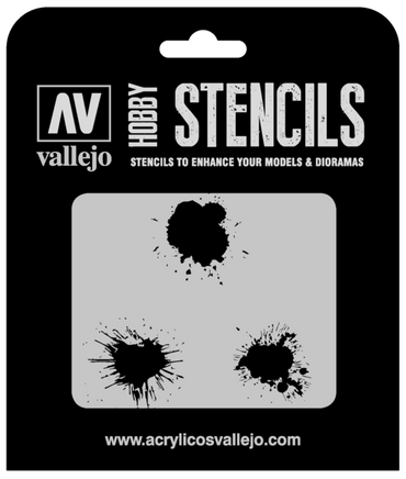 Vallejo ST-TX005 1/35 Paint Stains Stencil