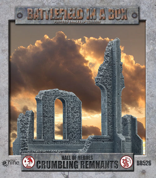 Battlefield in a Box - Gothic Battlefields - Crumbling Remnants (x2) -  30mm