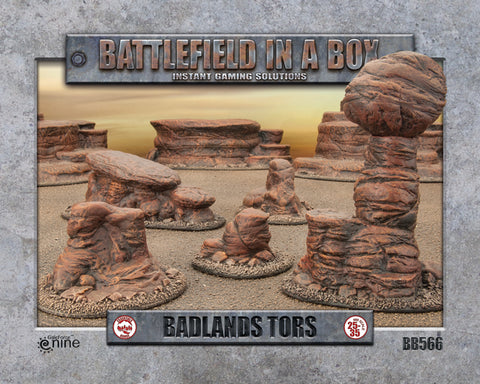 Battlefield in a Box - Badlands - Tors - Mars (x5) -  30mm