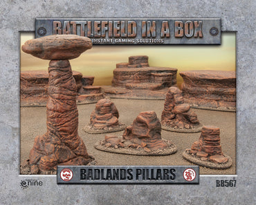 Battlefield in a Box: Badlands: Pillars - Mars (x5) -  30mm