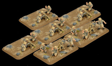 Flames of War - Desert Rats Weapons Platoon (Plastic, x4 HMG, x2 3" Mortars)