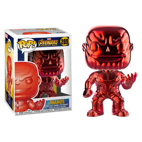 Thanos- Figure Pop! Marvel Avengers Infinity war Red Chrome (289)