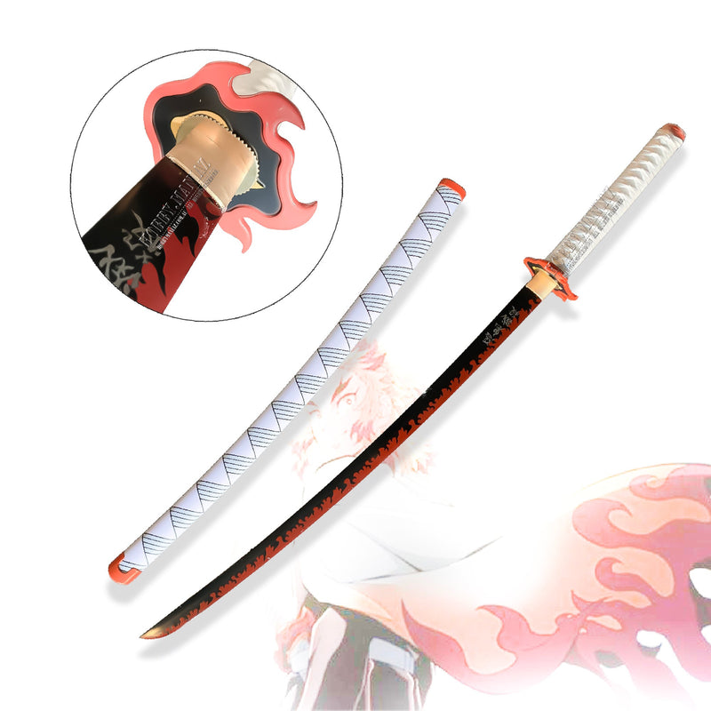 Demon Slayer Kyojuro Rengoku Nichirin Sword (Handmade)