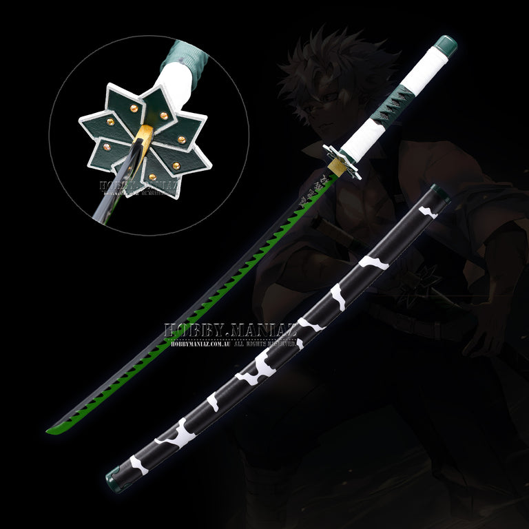Demon Slayer Sanemi Shinazugawa Wind Pillar Nichirin Sword - Premium