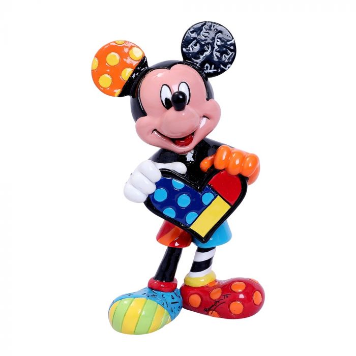 Britto - Mickey Holding Heart Mini Figurine