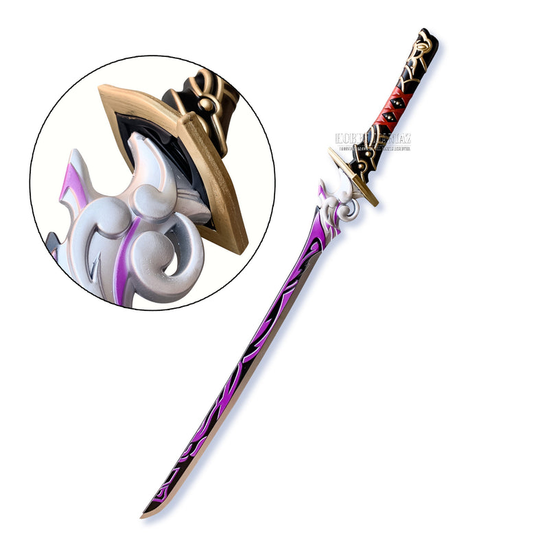 Genshin Impact Raiden Musou no Hitotachi PU Foam LARP Sword