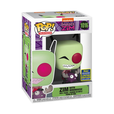 Invader Zim - Funko Pop! Figure - Zim with Minimoose 2020 Summer Con Exclusive (1016)