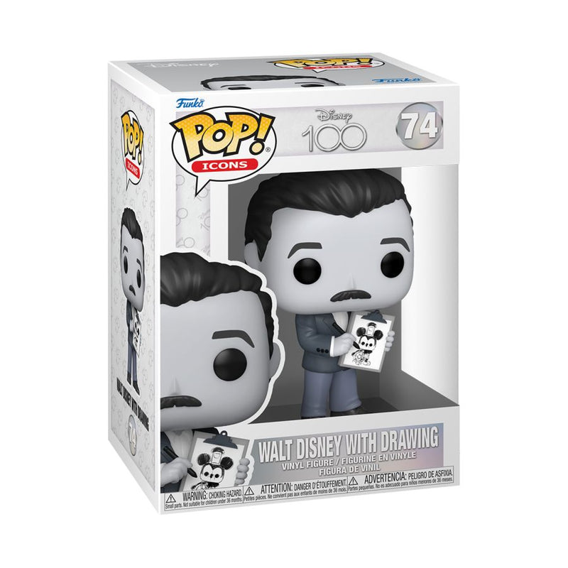 Disney 100th - Walt Disney w/drawing Pop!