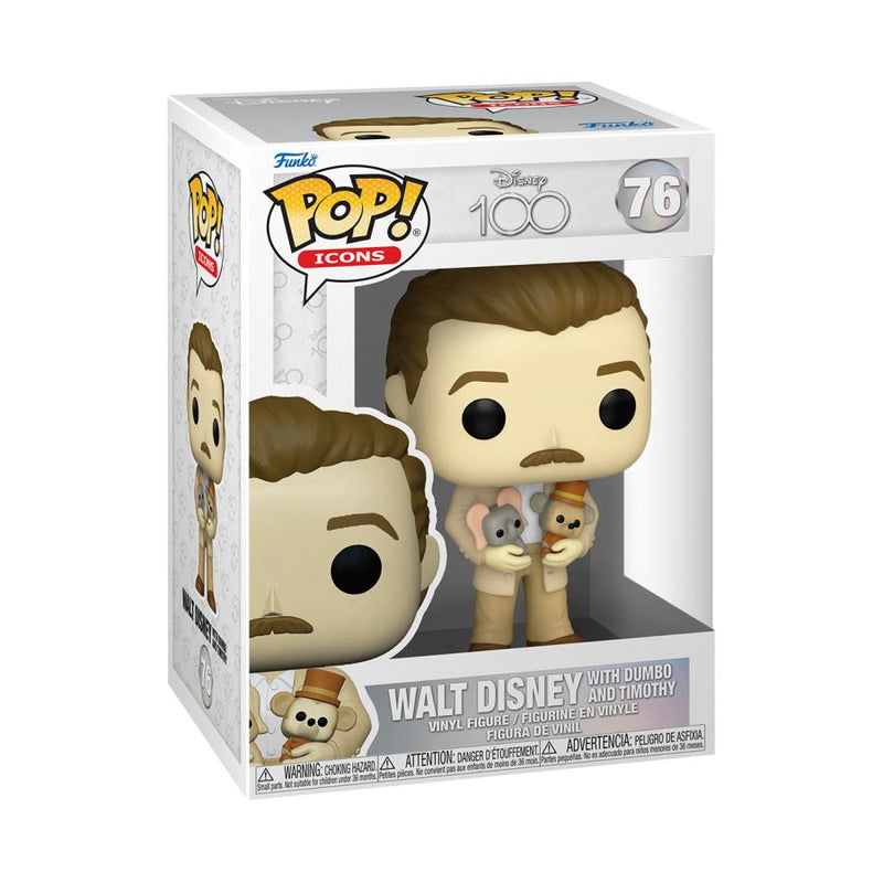 Disney 100th - Walt w/Dumbo & Timothy Pop!