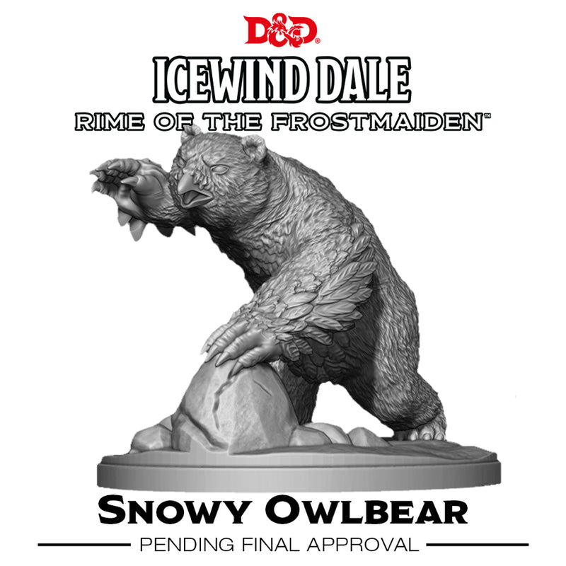 Dungeons & Dragons D&D Icewind Dale: Rime of the Frostmaiden" - Snowy Owlbear (1 fig)