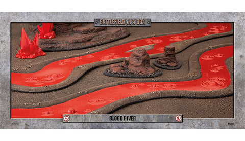 Battlefield in a Box - Blood River (6ft) - 30mm