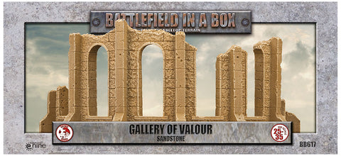 Battlefield in a Box - Gothic Battlefields - Gallery of Valour - White (x1) - 30mm