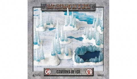 Battlefield in a Box- Caverns of Ice 3D Terrain Set - (x8 Pieces)