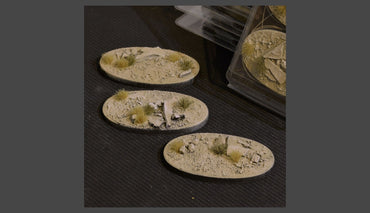 Gamers Grass: Bases: Arid Steppe Bases (Oval 75mm (x3))