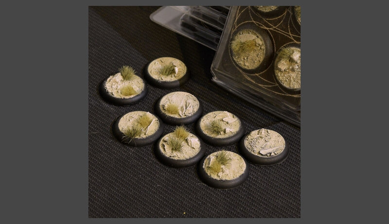 Gamers Grass: Bases: Arid Steppe Bases (RoundLip 30mm (x8))