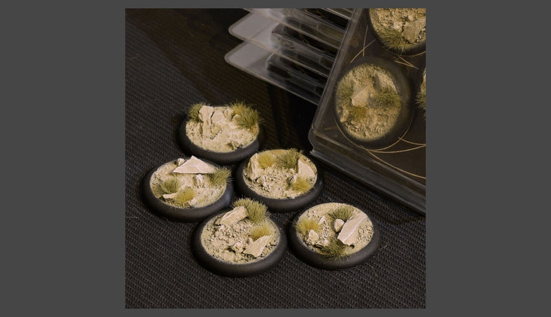 Gamers Grass: Bases: Arid Steppe Bases (RoundLip 40mm (x5))