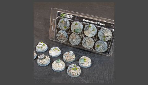 Gamers Grass - Battle Ready Bases - Urban Warfare - Round 32mm (x8)