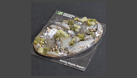 Gamers Grass - Battle Ready Bases - Winter - Oval 170mm (x1)