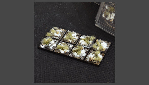 Gamers Grass - Bases - Winter Bases (Square 25mm (x8))