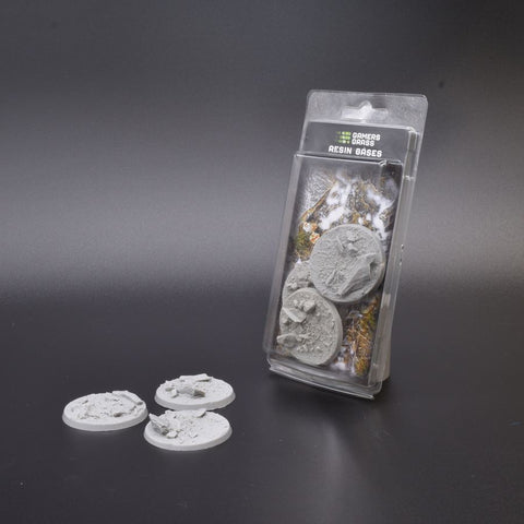 Gamers Grass - Bases - Rocky Fields Resin Bases (Round 50mm (x3))