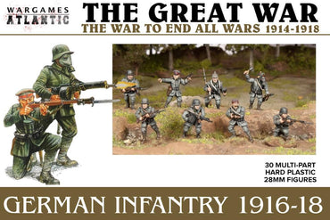 Wargames Atlantic - German Infantry (1916-1918) - 30x 28mm Great War Infantry