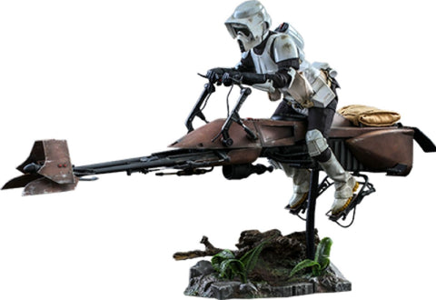 Star Wars - ROTJ - Scout Trooper Speeder Bike 1:6 Scale Action Figure Set