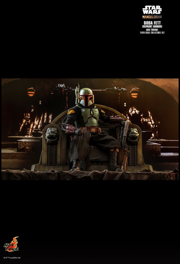 Star Wars: Mandalorian - Boba Fett Throne 12" Figure