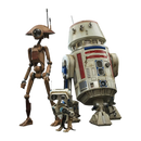 Star Wars: Book of Boba Fett - R5-D4, Pit Droid, BD-72  1:6 Scale Action Figure Set