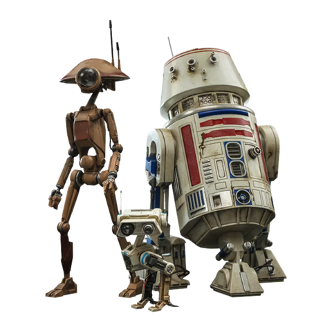 Star Wars: Book of Boba Fett - R5-D4, Pit Droid, BD-72  1:6 Scale Action Figure Set