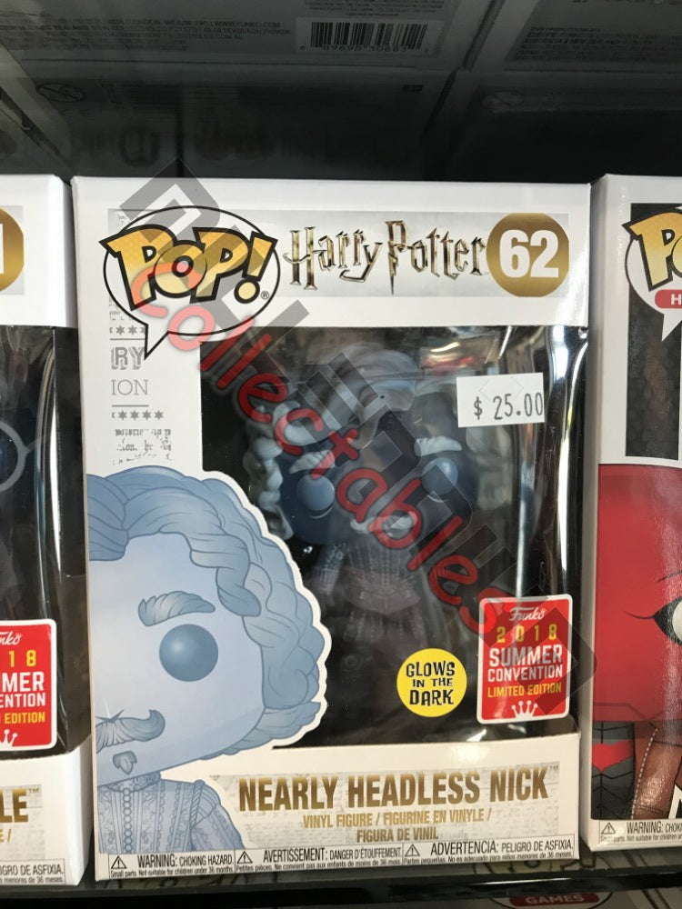 SDCC 2018 Exclusive Pop! Vinyl - Summer Convention Exclusive  - Pop! Harry Potter: Glow-In-The-Dark Nearly Headless Nick