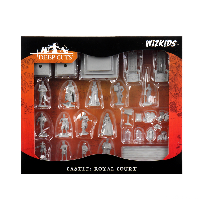 WizKids Deep Cuts Unpainted Miniatures Towns People Castle: Royal Court