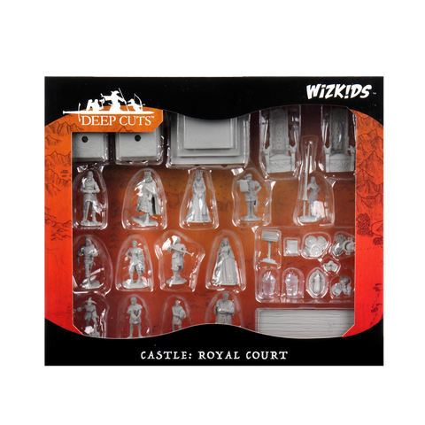 WizKids Deep Cuts Unpainted Miniatures Towns People Castle: Royal Court