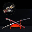 Red Snake Full Tang Japanese Samurai Katana-XI  (Handmade)