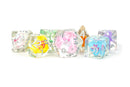 MDG 16mm Resin Poly Dice Set: Love Dice