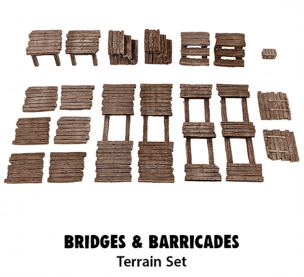 Monster Fight Club Terrain: Bridges and Barricades