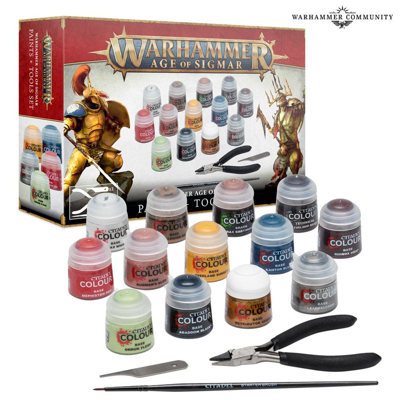 Age Of Sigmar: Paints + Tools Set