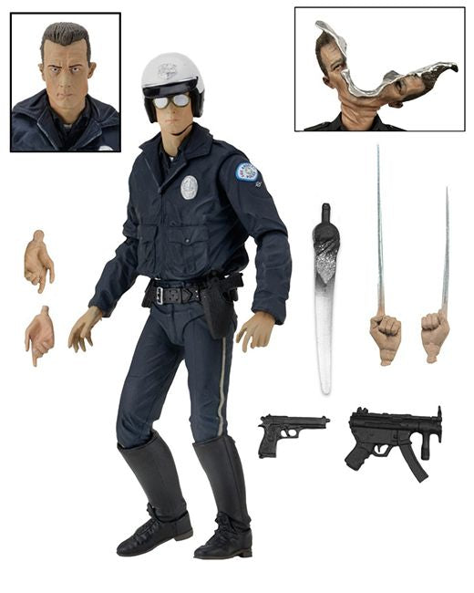 Terminator 2 - T-1000 (Motorcycle Cop) 7" Figure