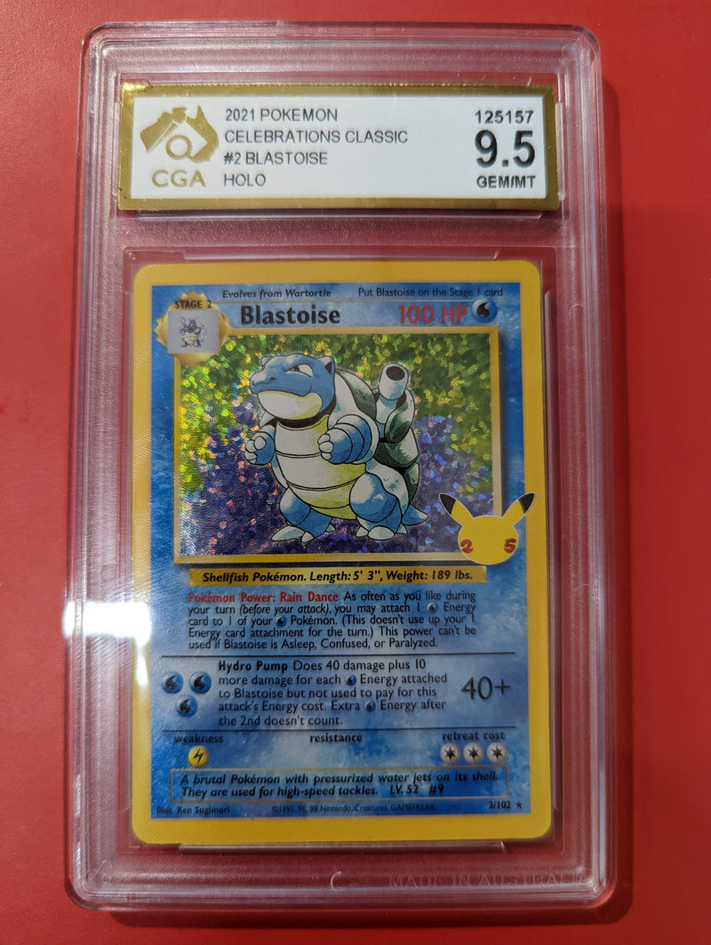 Blastoise 02/102 Celebrations Graded 9.5