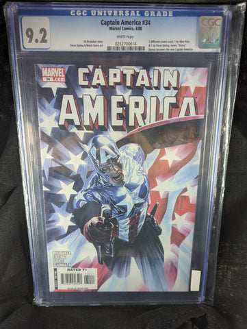 Captain America #34 GRADED CGC 9.2