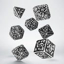Forest 3D White & black Dice Set (7)