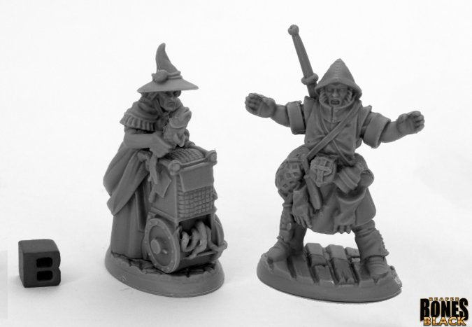 Reaper Bones Black - Dreadmere Townsfolk: Fishmongers (2)