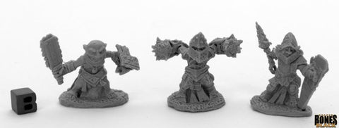 Reaper Bones Black - Bloodstone Gnome Warriors (3)