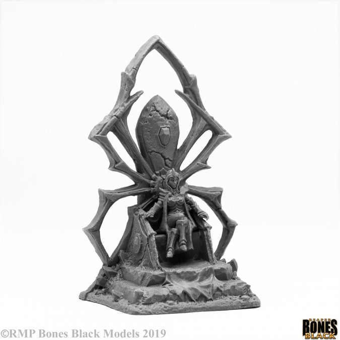 Reaper Bones Black - Dark Elf Queen on Throne