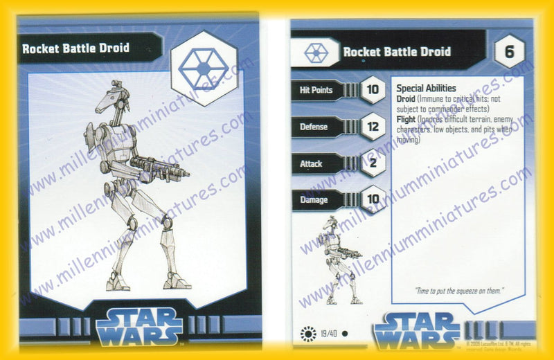 SWJA Rocket Battle Droid 19/40 C