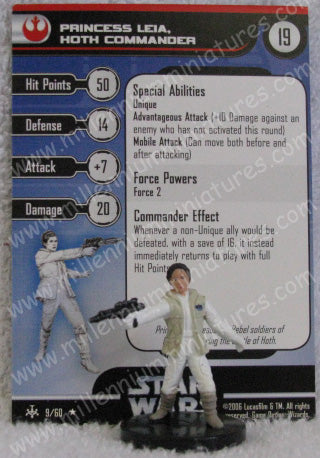 SWBH Princess Leia, Hoth Commander 9/60 R