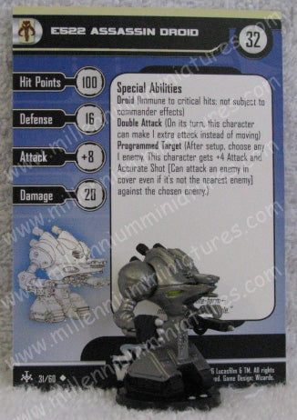SWBH E522 Assassin Droid 31/60 U